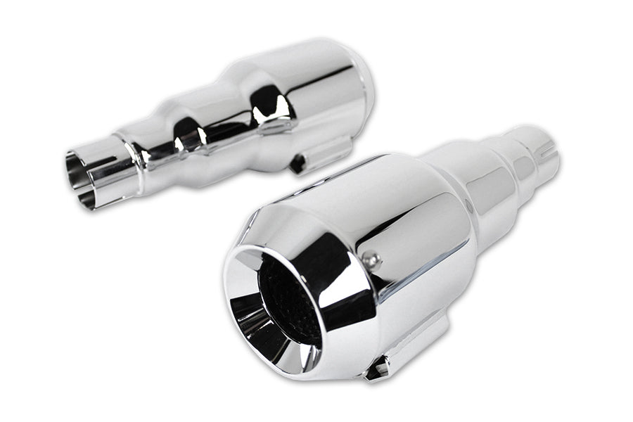 Chrome Mini Grenades Exhaust Muffler Set For Harley-Davidson