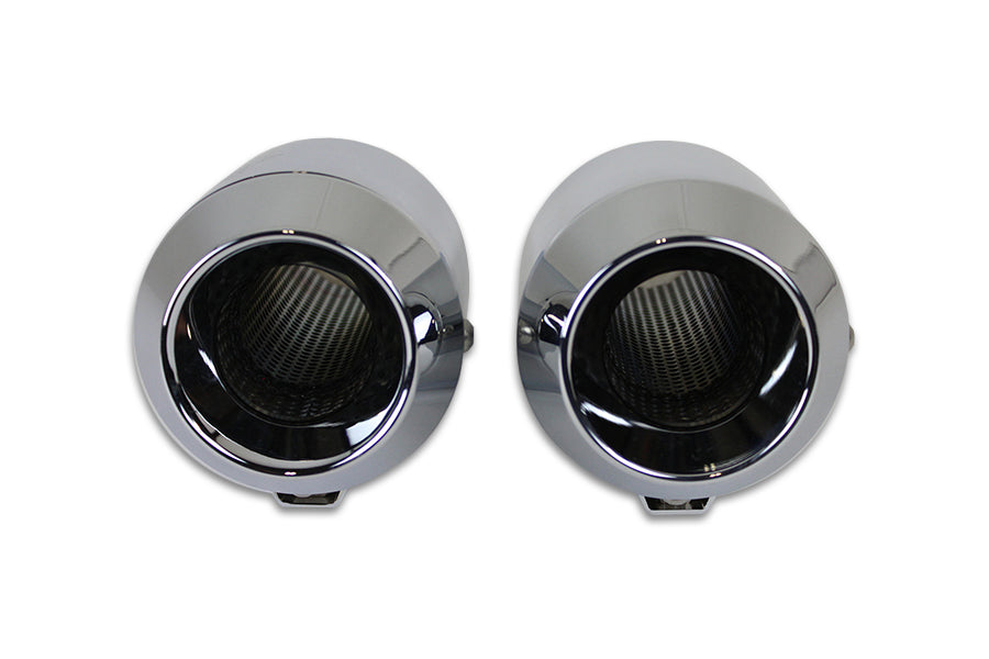 Chrome Mini Grenades Exhaust Muffler Set For Harley-Davidson
