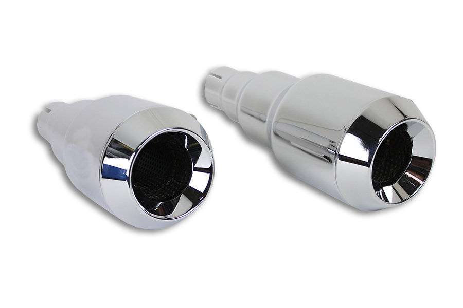 Chrome Mini Grenades Exhaust Muffler Set For Harley-Davidson