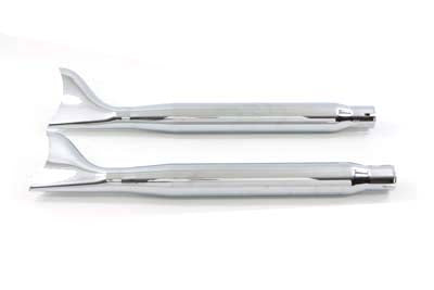 27" tapered fishtail muffler set for Harley-Davidson