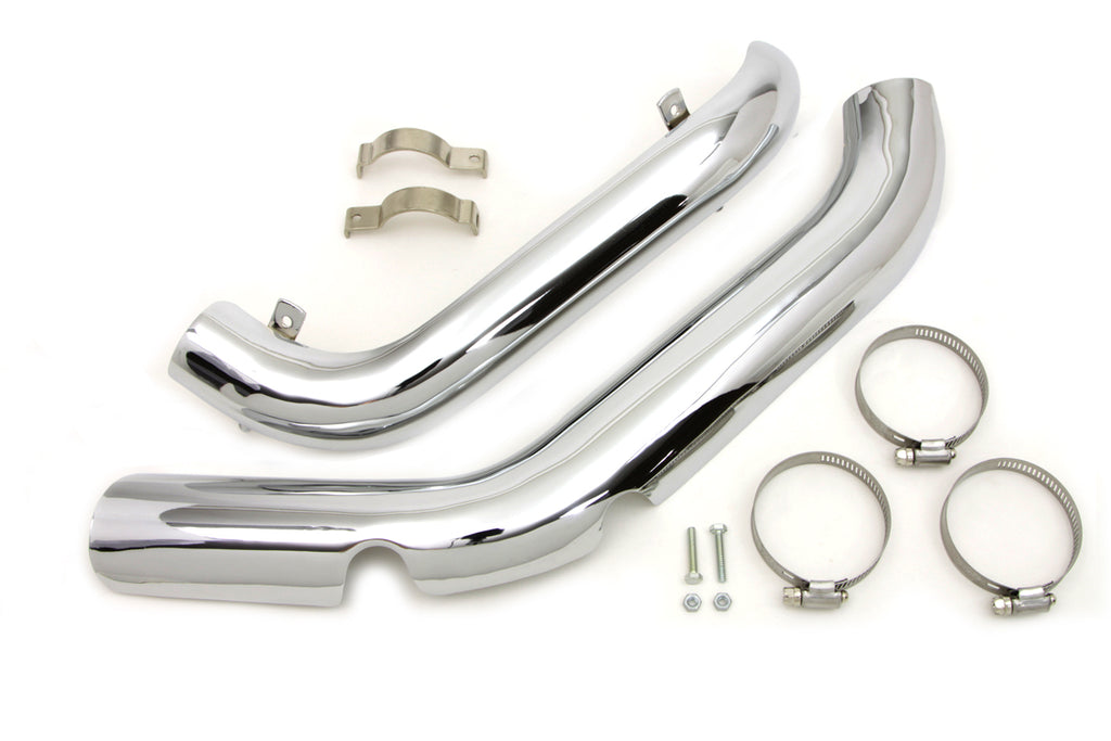 Exhaust Heat Shield Set For Harley-Davidson Shovelhead FLH 1970-1984