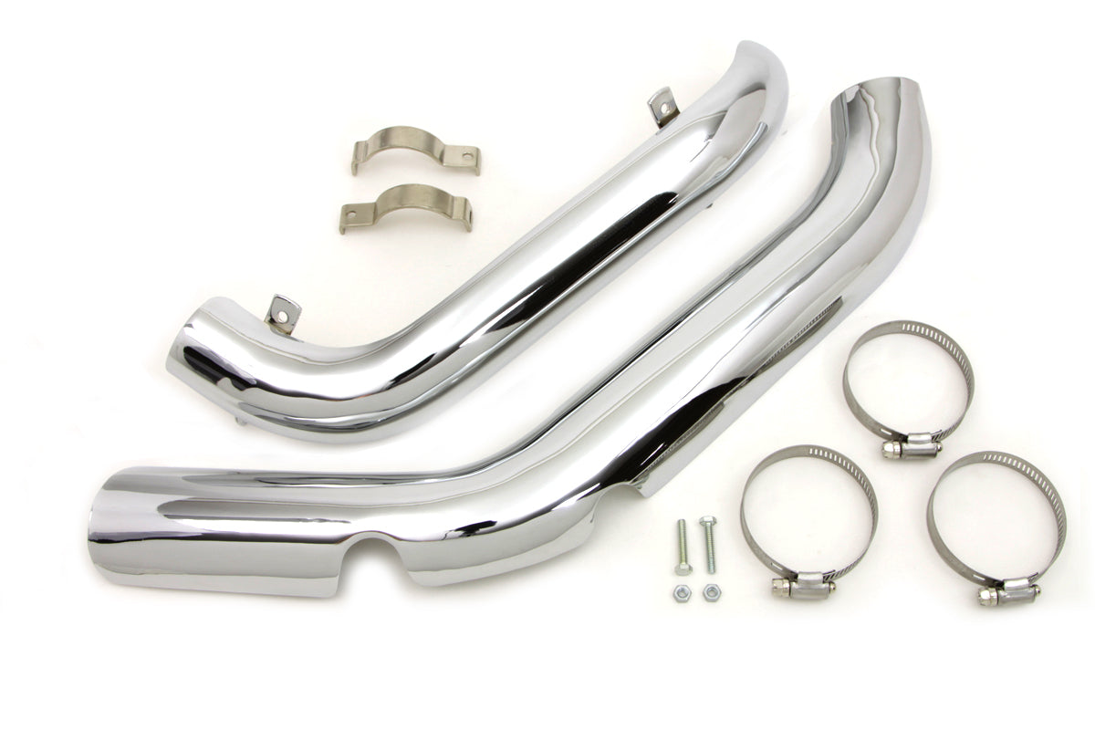 Exhaust Heat Shield Set For Harley-Davidson Shovelhead FLH 1970-1984