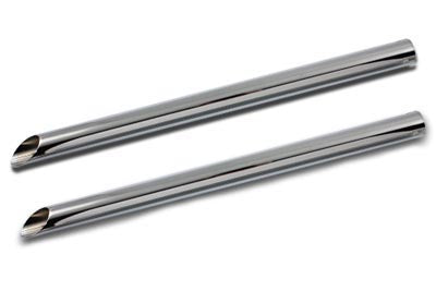 Chrome 30" Straight Exhaust Pipe Extension For Harley-Davidson