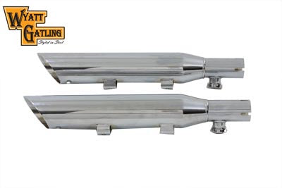 Screamin' Eagle Slash Down Slip-On Mufflers Chrome For Harley-Davidson Sportster 2007-2013
