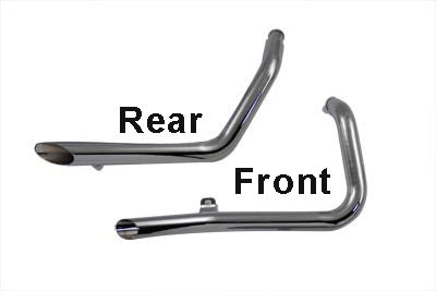 Exhaust Drag Pipe Set Side Slash Style For Harley-Davidson Sportster 1986-2003