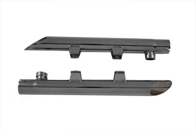 2" Slash Cut Exhaust Drag Pipe Set For Harley-Davidson Sportster 2004-2013