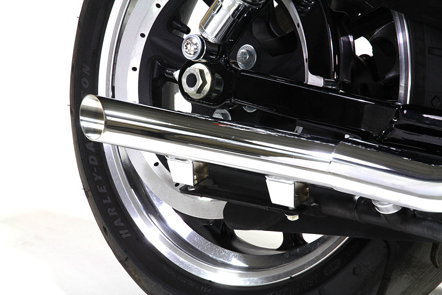 2" Slash Cut Exhaust Drag Pipe Set For Harley-Davidson Sportster 2004-2013