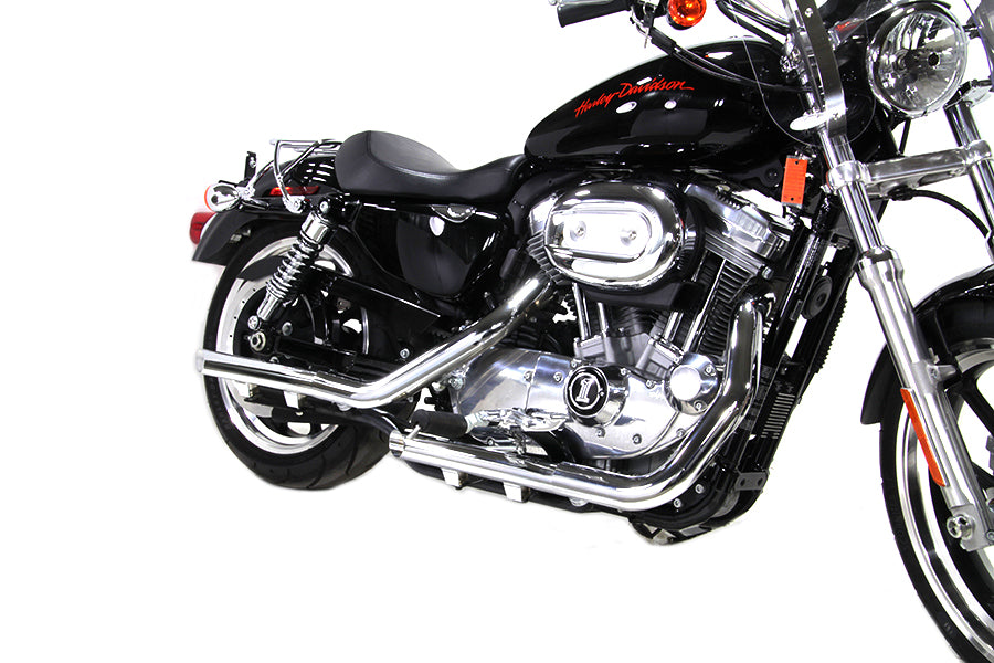 2" Slash Cut Exhaust Drag Pipe Set For Harley-Davidson Sportster 2004-2013