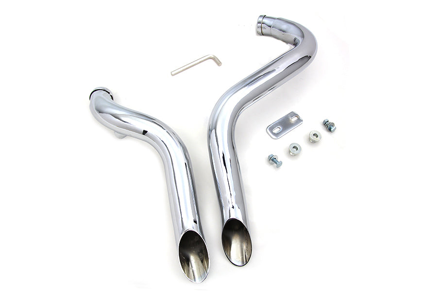 2" LAF Downdraft Exhaust Header Set For Harley-Davidson 1986-2017