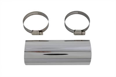 6" Exhaust Heat Shield Straight For Harley-Davidson With 2-1/4" Pipes