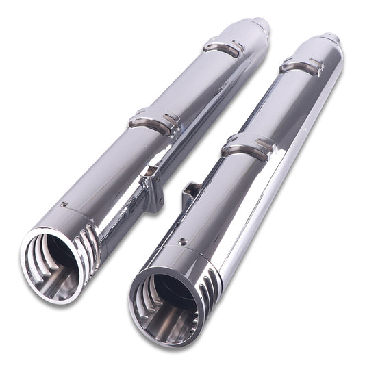 4" High Performance Exhaust Slip On Muffler Set Chrome For Indian Chief