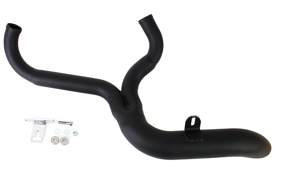 Tubo de escape lateral 2 en 1 Lakester negro para Harley-Davidson Dyna 1991-2005