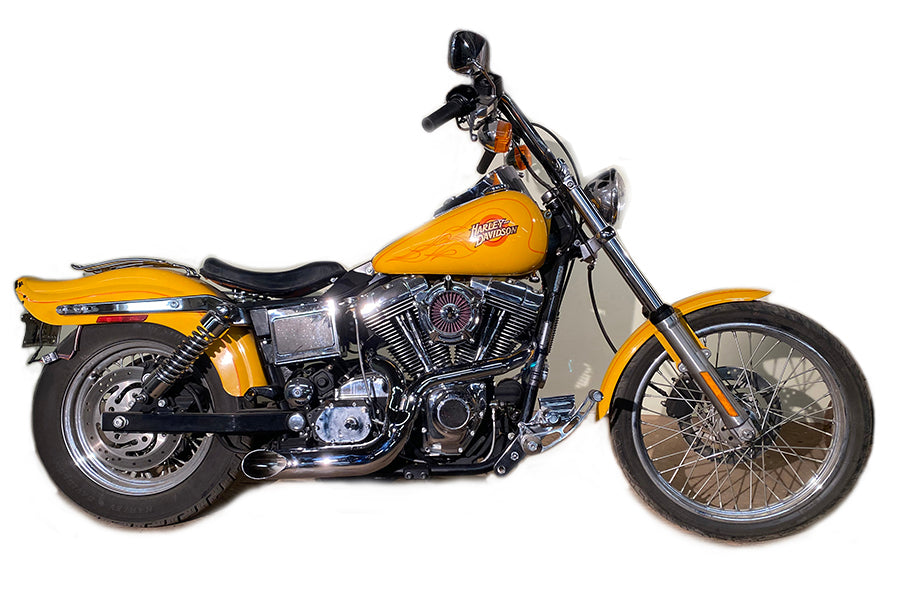 Escape 2 en 1 cromado Lakester para Harley-Davidson Dyna 1991-2005
