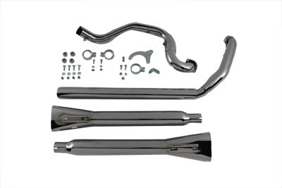 True Dual Exhaust And Header Pipe Set For Harley-Davidson Touring 2007-2008