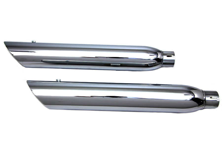 Chrome Side Slash Muffler Set For Harley-Davidson Sportster 2014 And Later