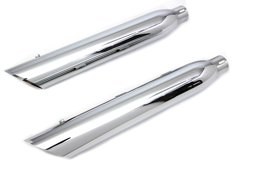 Chrome Side Slash Muffler Set For Harley-Davidson Sportster 2014 And Later