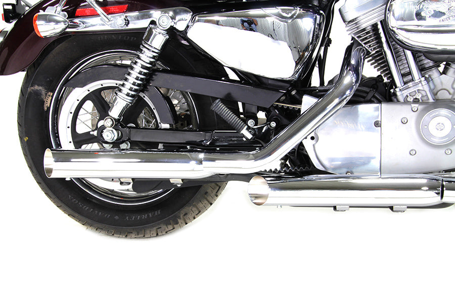 Chrome Side Slash Muffler Set For Harley-Davidson Sportster 2014 And Later