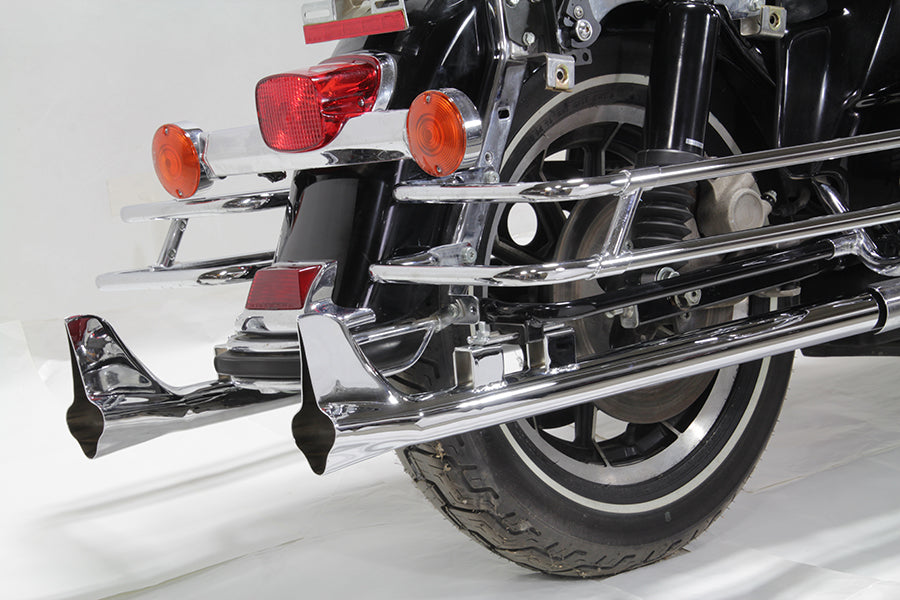 33" Bronx Straight Tail Set Chrome For Harley-Davidson Touring 1995-2016
