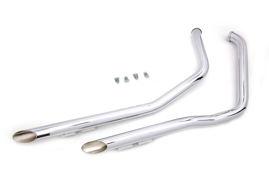Juego de tubos de arrastre cromados de 1-3/4" para Harley-Davidson FXR 1984-1994