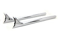 Gerades 30-Zoll-Auspuff-Verlängerungsset mit Fischschwanz und Wellenschliff für Harley-Davidson