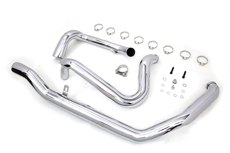 True Dual Header Set cromado para Harley-Davidson Touring M8 2017 y posteriores