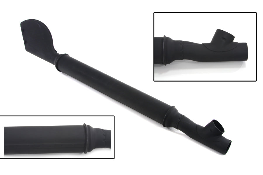 Nachbau des schwarzen Auspuffs für Harley-Davidson 1937-1940