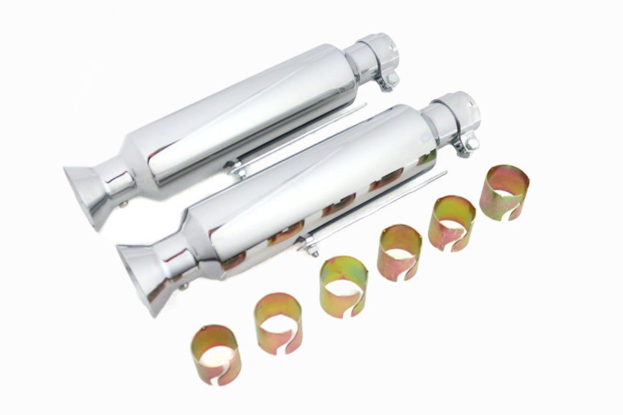 16" Shorty Trumpet Muffler Exhaust Set For Harley-Davidson & Custom