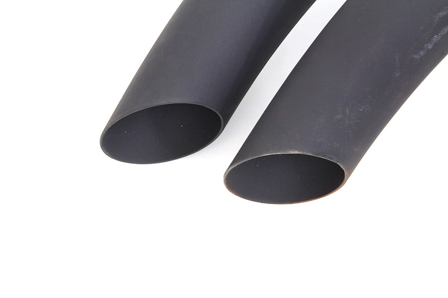 Black Radius Exhaust Drag Pipe Set For Harley-Davidson Sportster 2004-2013