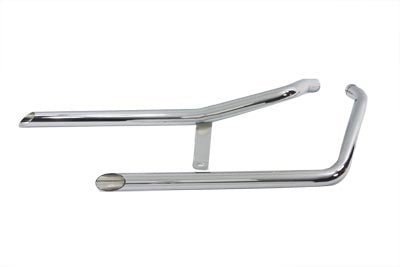 Drag pipe exhaust set slash cut for Harley-Davidson Softail 1984-1999