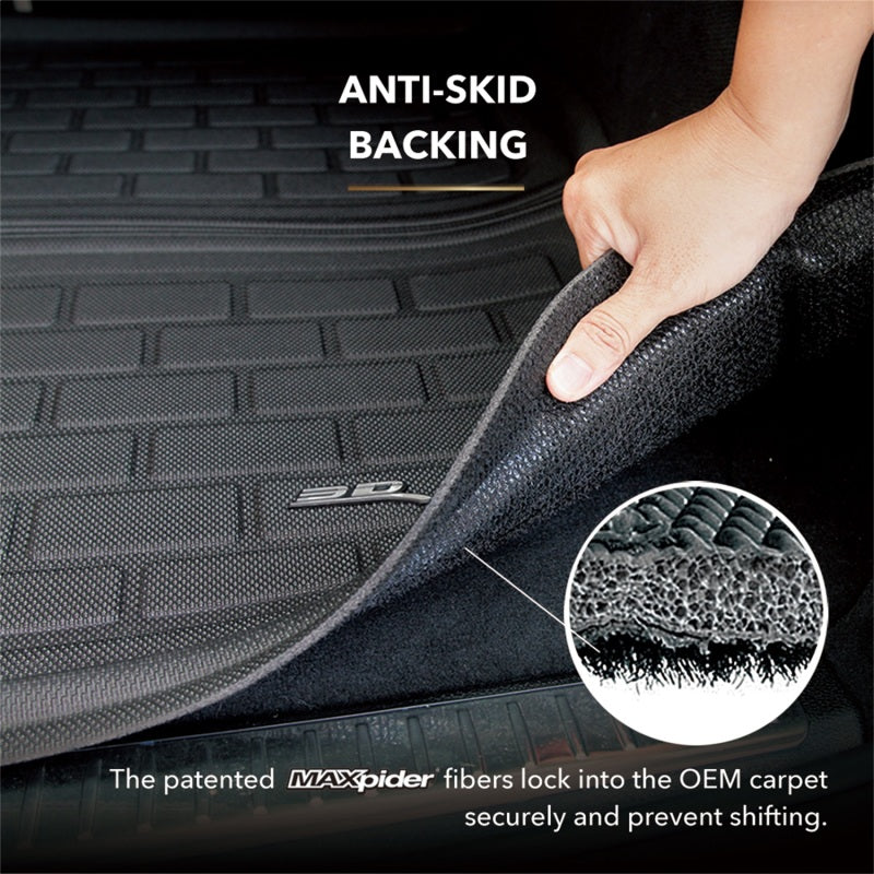 3D Maxpider 23-24 Kia Sportage Kagu Cargo Liner- Black Seatback