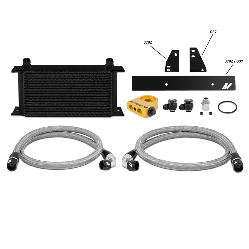Mishimoto For 09-12 Nissan 370Z / 08-12 Infiniti G37 (Coupe Only) Thermostatic Oil Cooler Kit -  Black