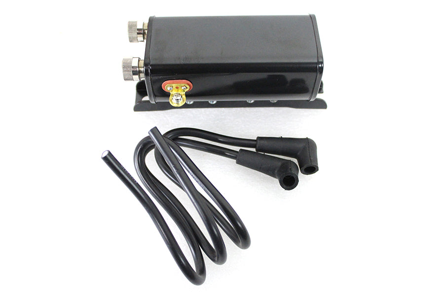 Original 6-Volt-Replik-Zündspule, schwarz für Harley-Davidson Panhead 1948–1960