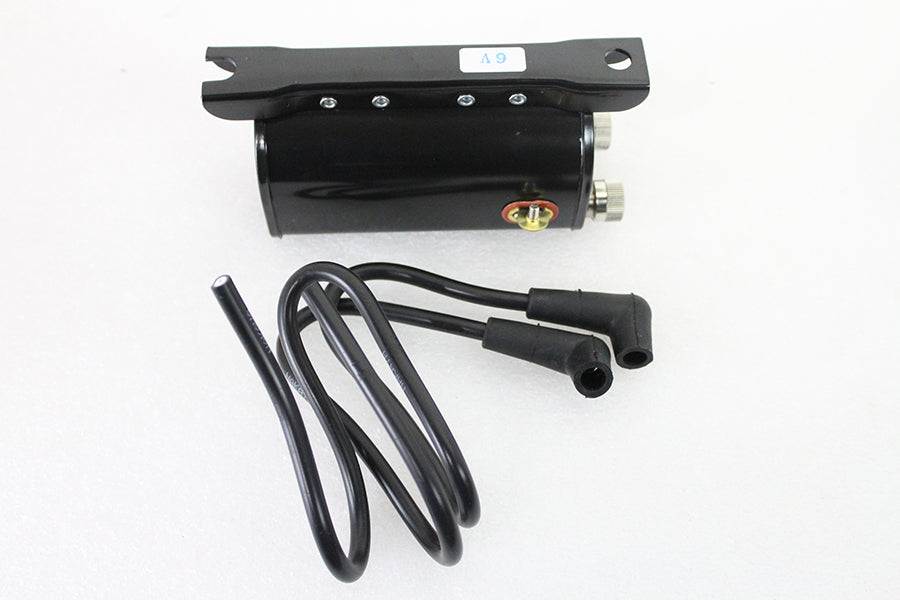 Original 6-Volt-Replik-Zündspule, schwarz für Harley-Davidson Panhead 1948–1960