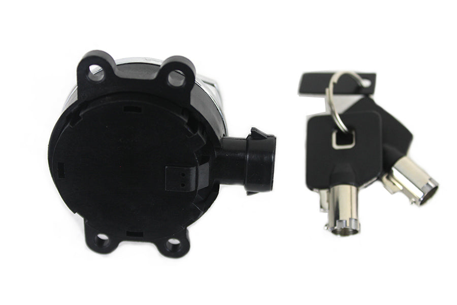 Chrome Ignition Switch With Chrome Skull For Harley-Davidson 2011 And Later