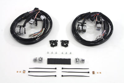 Handlebar Switch Wiring Harness Chrome For Harley-Davidson Touring 2007-2016