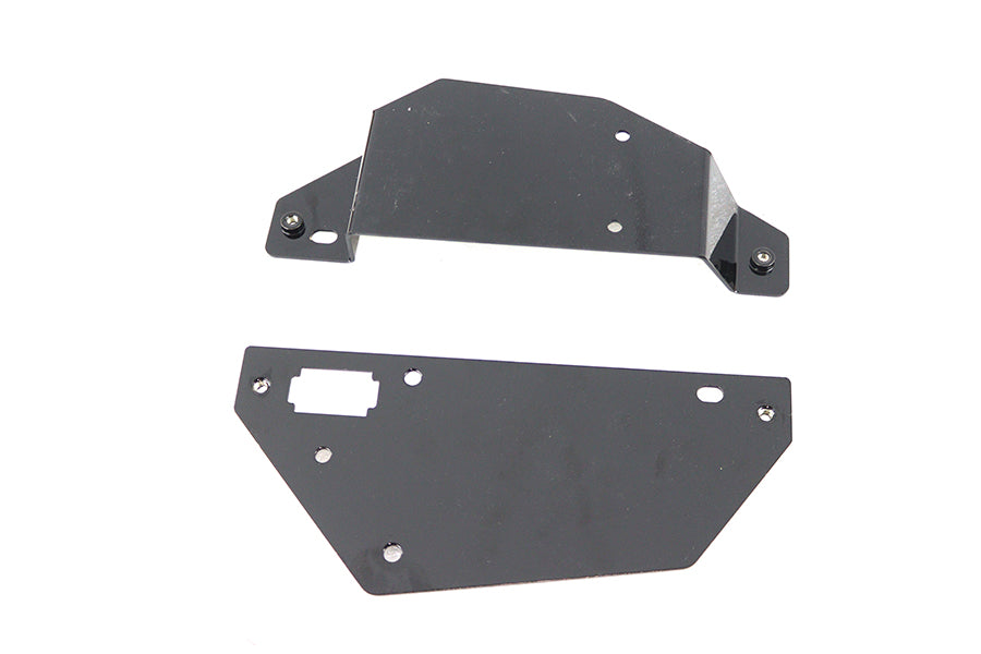 Left And Right Electrical Panel Set Black For Harley-Davidson FXR 1986-1994