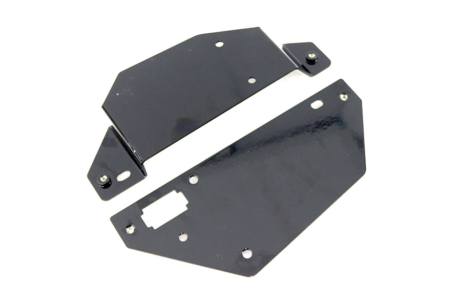 Left And Right Electrical Panel Set Black For Harley-Davidson FXR 1986-1994