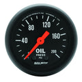 Manómetro mecánico de presión de aceite Autometer serie Z de 52 mm y 0-200 PSI