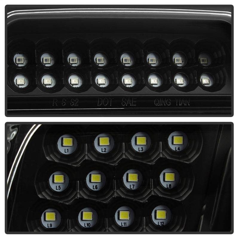 Tercera luz de freno LED xTune 14-16 para Chevrolet Silverado 1500, color negro (BKL-CSIL14-LED-BK)