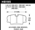 Hawk 84-4/91 BMW 325 (E30) HT-10 HPS Street Front Brake Pads