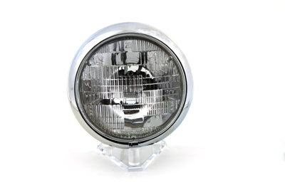 6 Volt 7" Round Sealed Beam Headlamp Assembly For Harley-Davidson Panhead