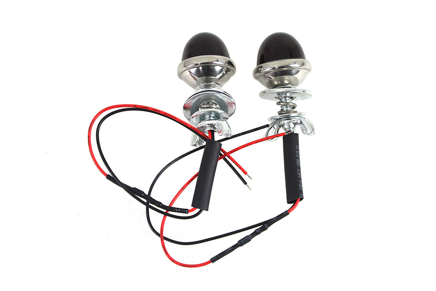 License Plate Frame Bolt Set With Glass Lens And LED Light For Harley-Davidson