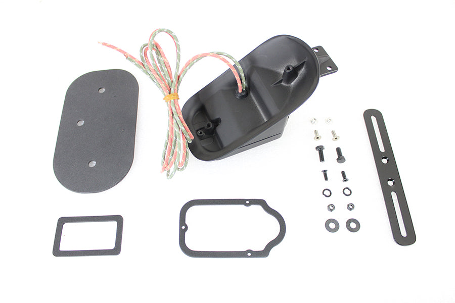 Réplica de conjunto de lámpara trasera estilo Tombstone negro para Harley-Davidson 1947-1954