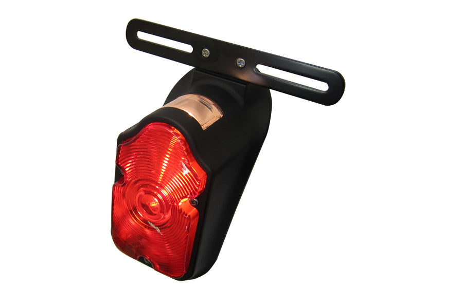 Black Tombstone Tail Lamp Assembly For Harley-Davidson