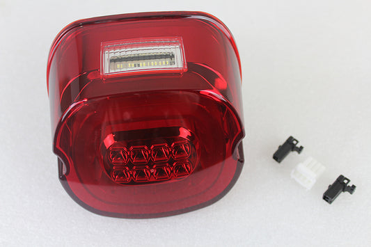 Lámpara trasera de lente roja LED con señales de giro para Harley-Davidson 1999-2013