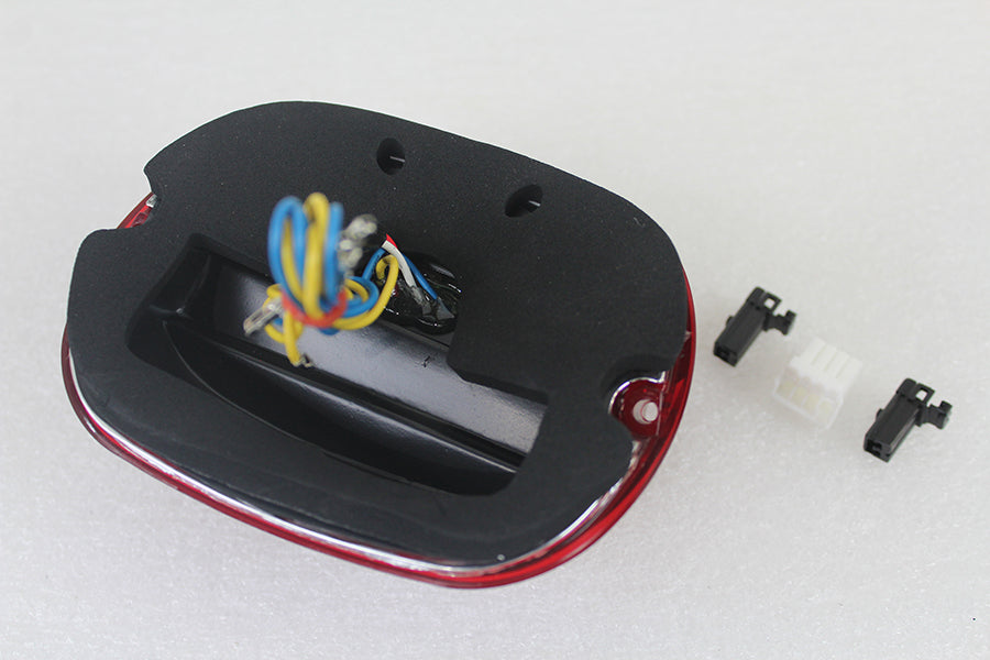LED Red Lens Tail Lamp With Turn Signals For Harley-Davidson 1999-2013