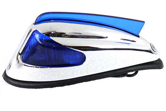 Replica Front Fender Lamp with Blue Lens For Harley-Davidson FL 1949-1967