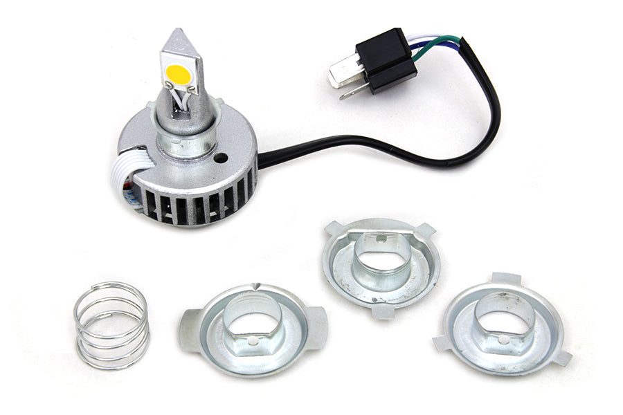 Yellow LED H4 Replacement Bulb Upgrade Kit Universal