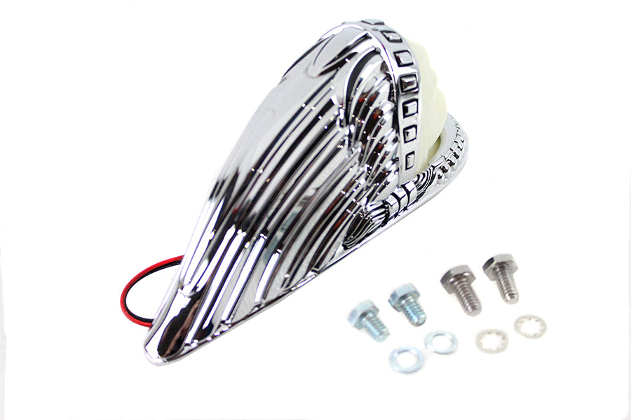 Indian Head Fender Ornament Chrome With Light