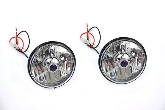 4-1/2" Passing Lam Spotlamp Tri-Bar Halogen Bulb ECE For Harley-Davidson